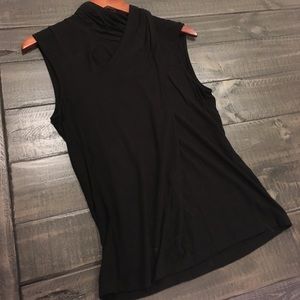 Black cross cross Blouse